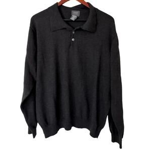 Mercer Street Studio Gray 100% Wool Long‎ Sleeve Sweater Size XL